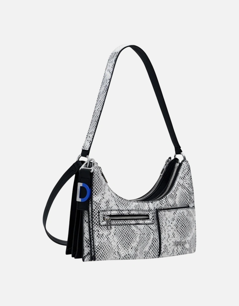 Stylish Zip-Closure Polyurethane Bag Women - Black