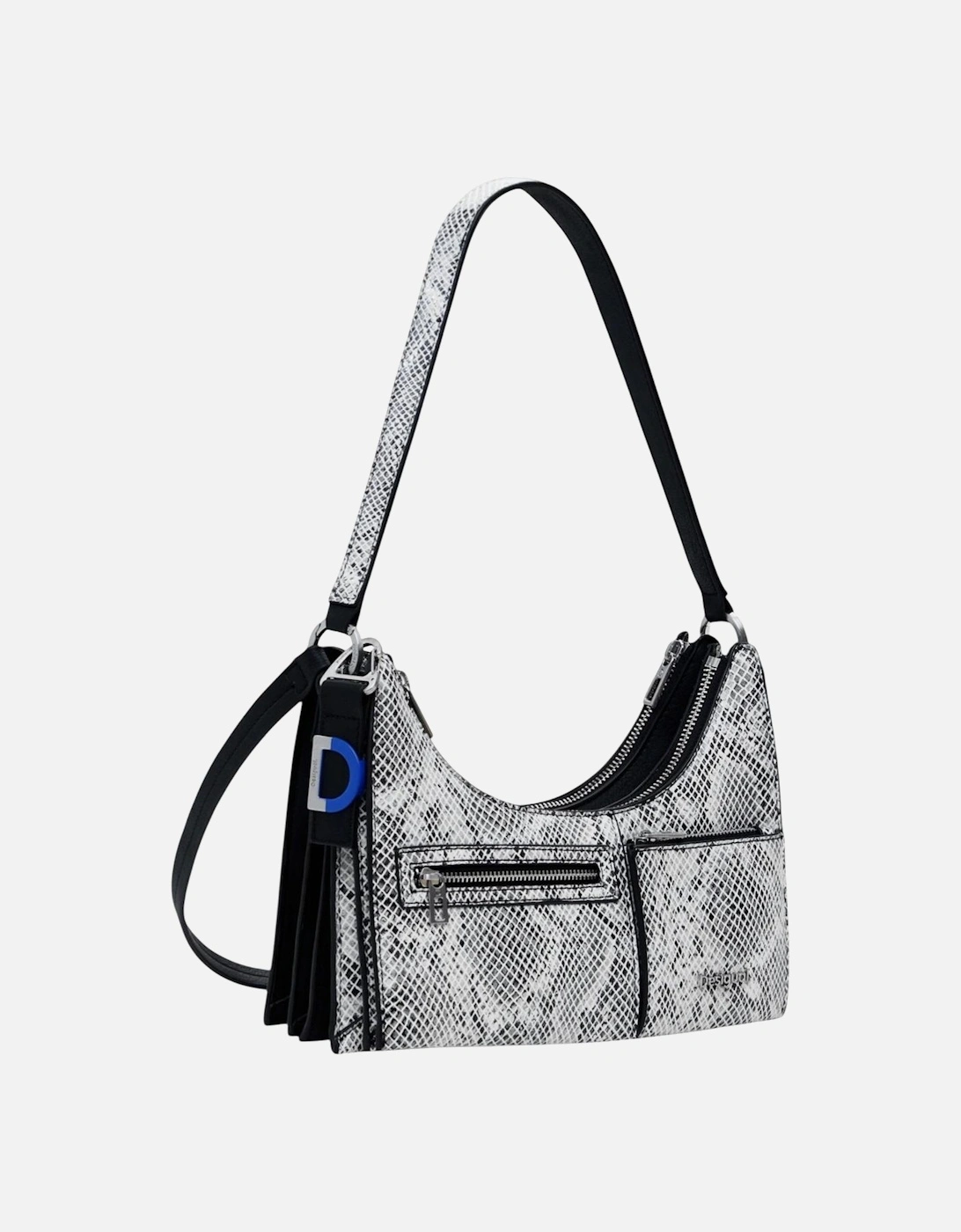 Stylish Zip-Closure Polyurethane Bag Women - Black