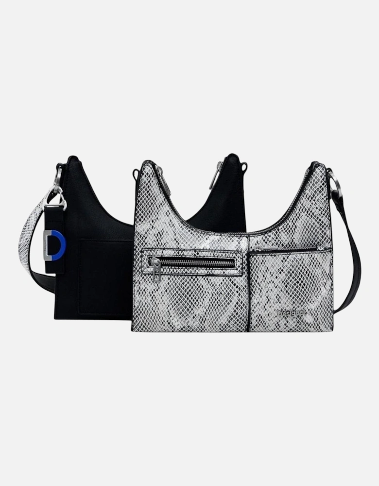 Stylish Zip-Closure Polyurethane Bag Women - Black