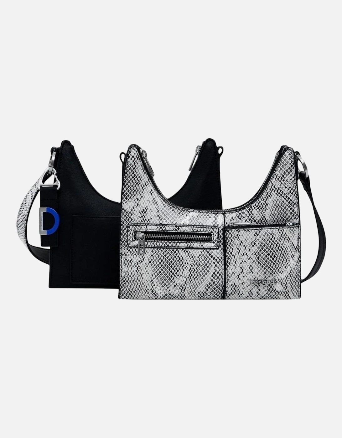 Stylish Zip-Closure Polyurethane Bag Women - Black
