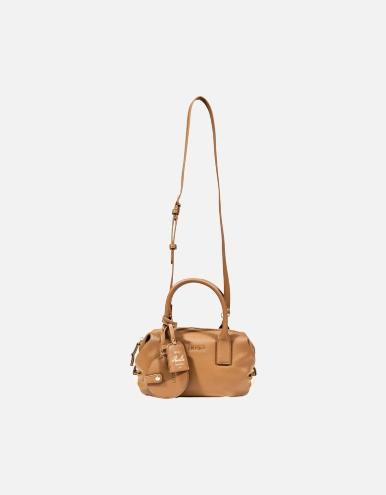 Zip Fastening Polyurethane Bag Women - Black