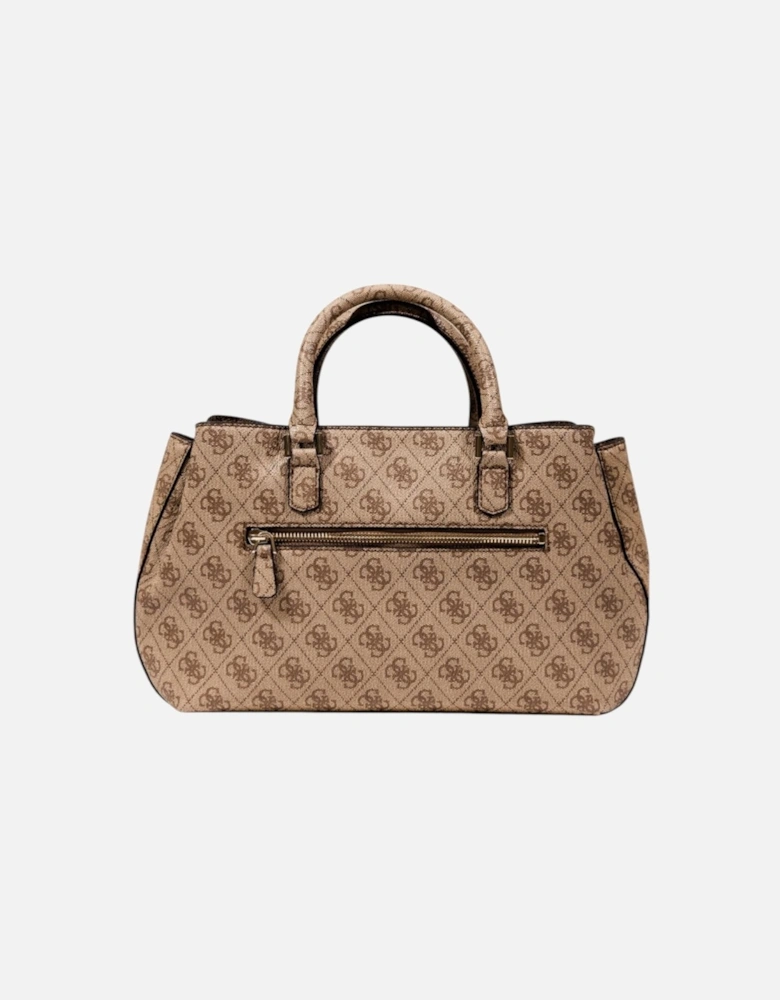 Handbag with Shoulder Strap and Zip Women - Beige Bags