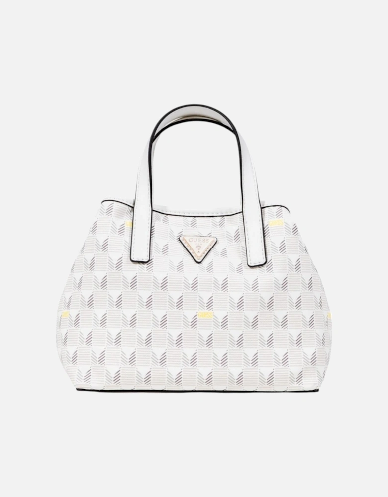 Handbag with Button Fastening Women - White Bags