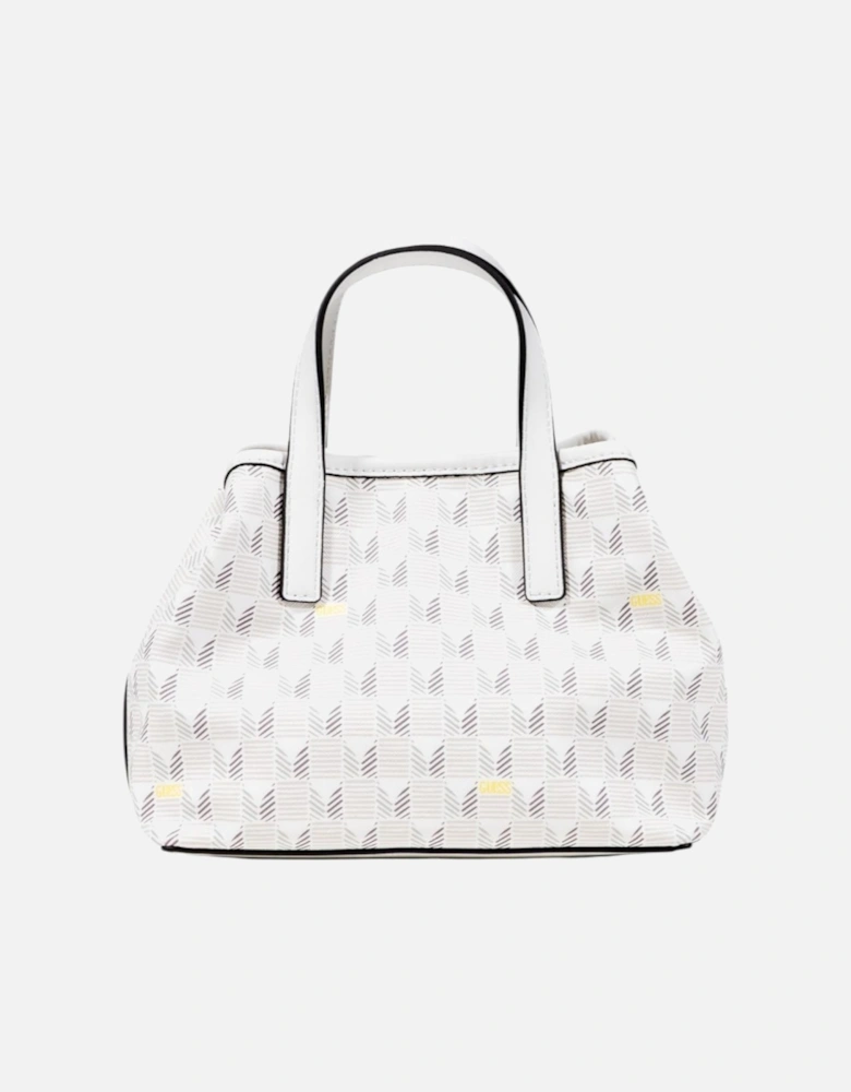 Handbag with Button Fastening Women - White Bags
