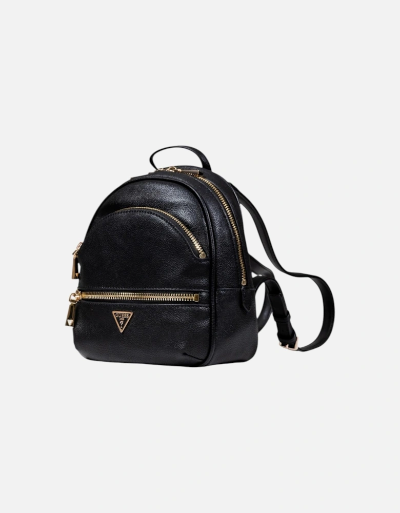 Rucksack with Zip Fastening in Polyurethane Women - Black Bags