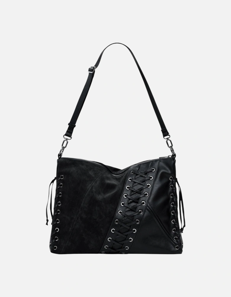 Zip-Fastened Handbag in Polyurethane Women - Black Bags