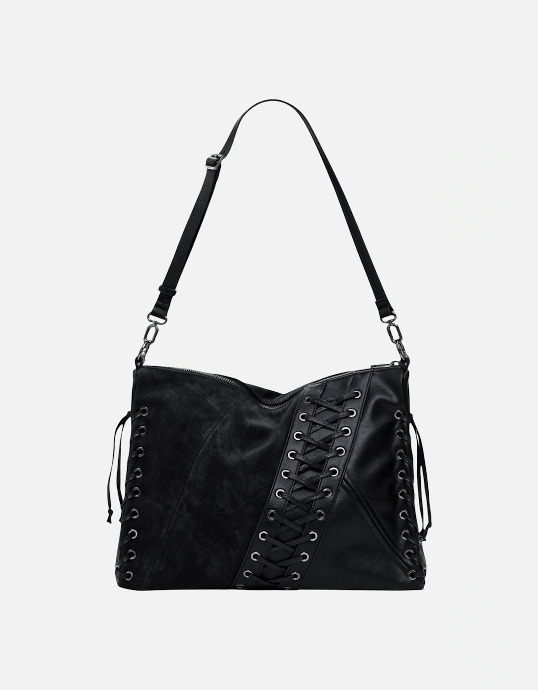 Zip-Fastened Handbag in Polyurethane Women - Black Bags, 4 of 3