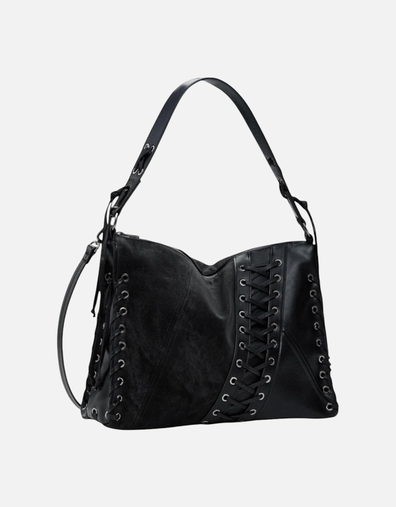 Zip-Fastened Handbag in Polyurethane Women - Black Bags