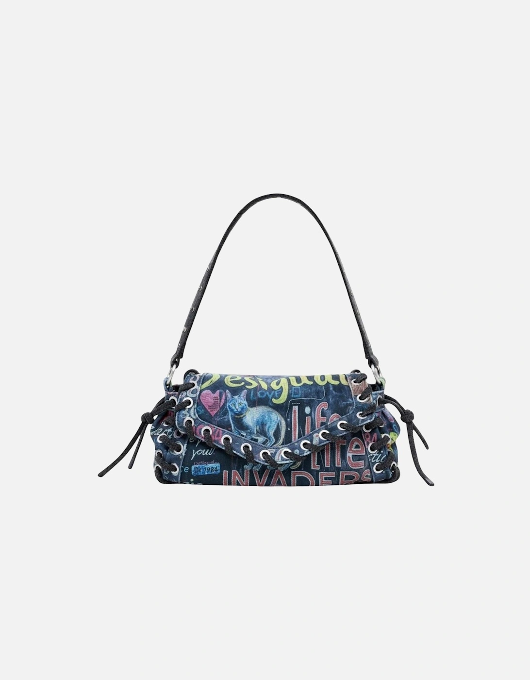 Handbag with Automatic Button Fastening and Inside Pockets Women -, 4 of 3