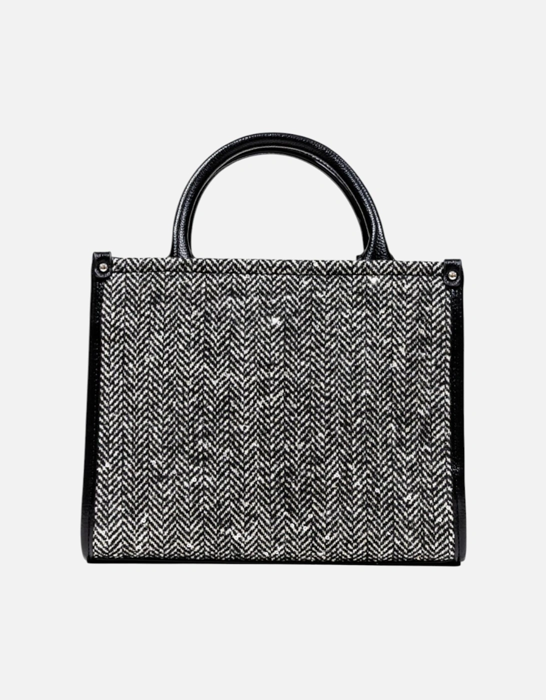 Handbag with Shoulder Strap and Front Pockets Women - Black Bags