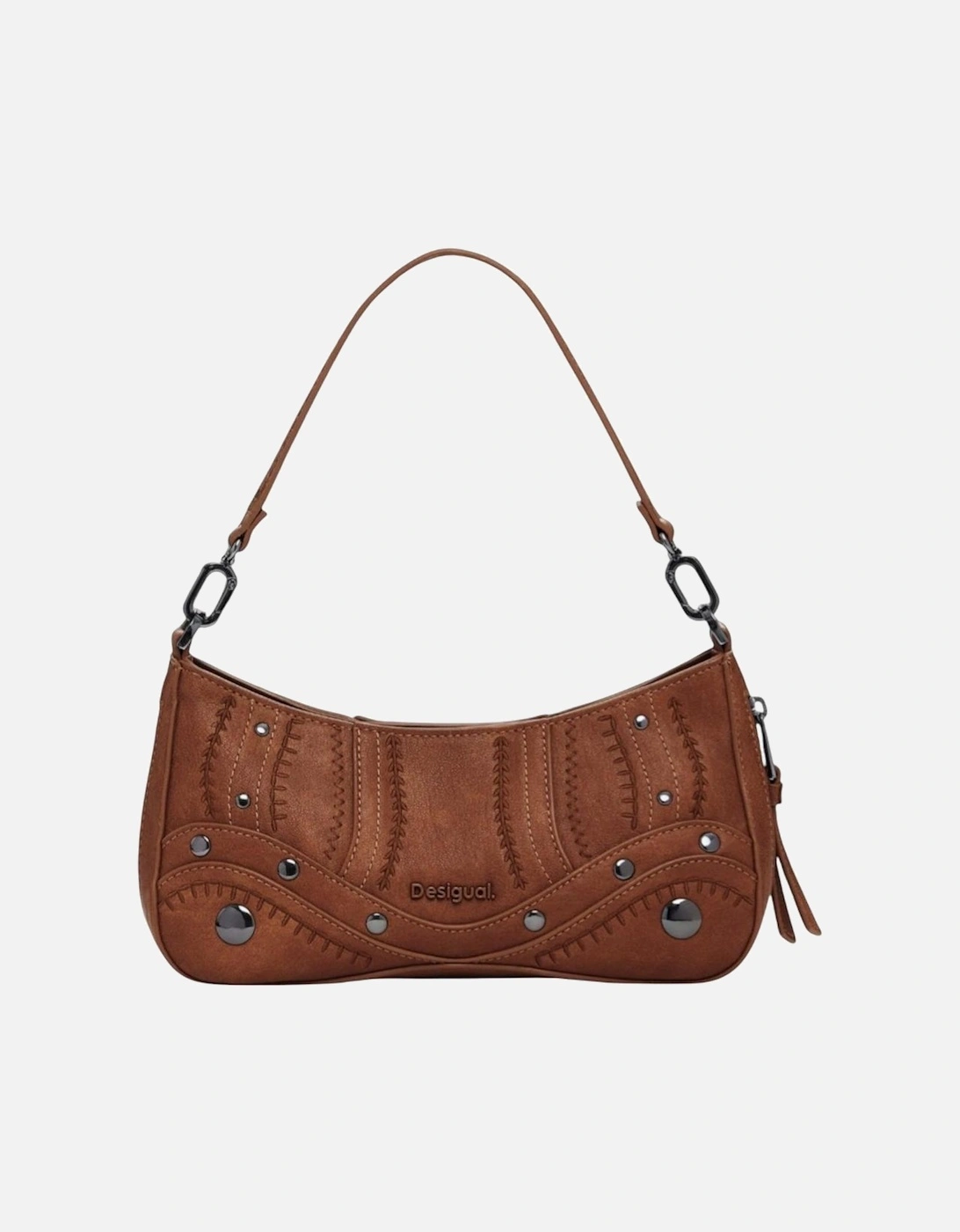 Zip Fastening Polyurethane Bag Women - Beige, 4 of 3