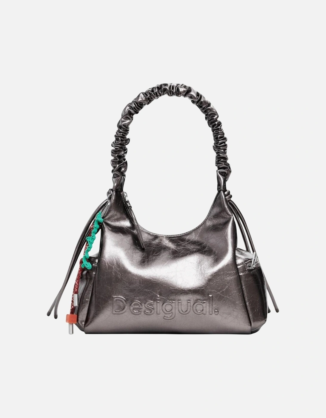 Handbag with Zip Fastening in Polyurethane Women - Grey Bags, 4 of 3