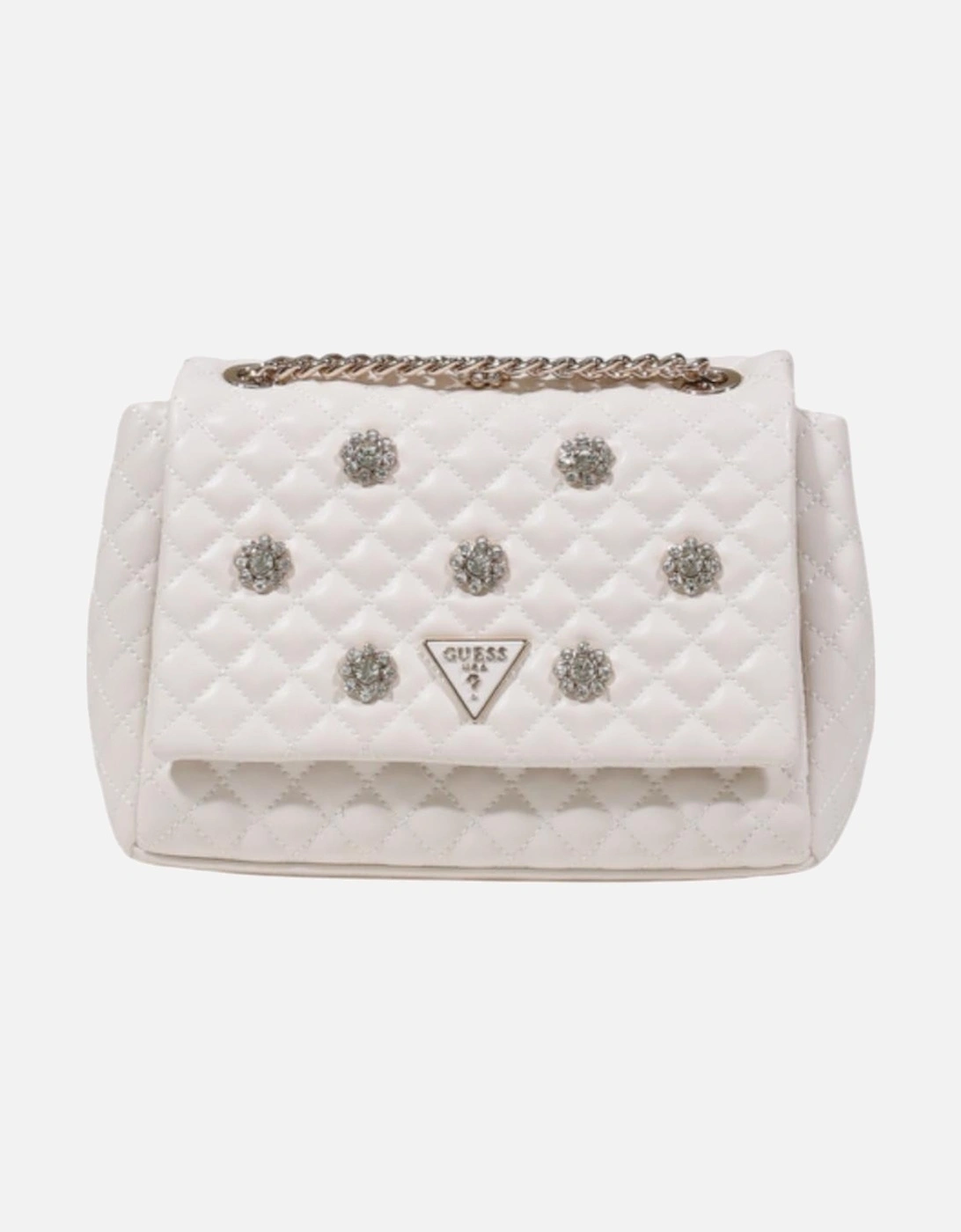Structured Polyurethane Satchel Bag Women - White