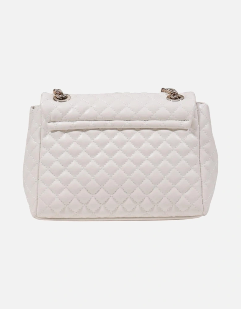 Structured Polyurethane Satchel Bag Women - White
