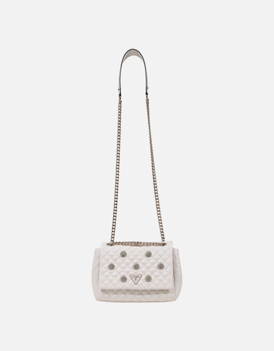 Structured Polyurethane Satchel Bag Women - White, 4 of 3