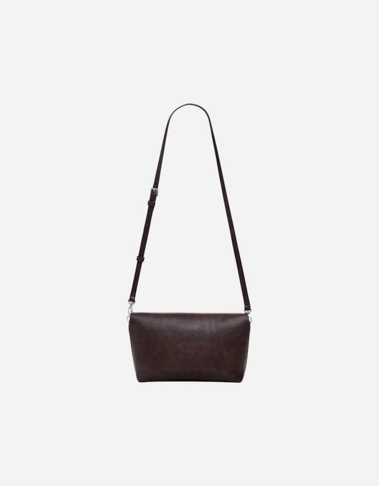 Stylish Patterned Shoulder Bag Women - Brown
