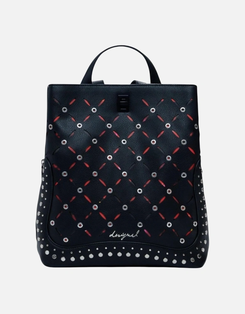 Elegant Polyurethane Tote Bag Women - Black