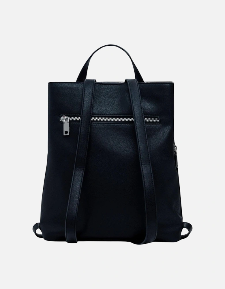 Elegant Polyurethane Tote Bag Women - Black