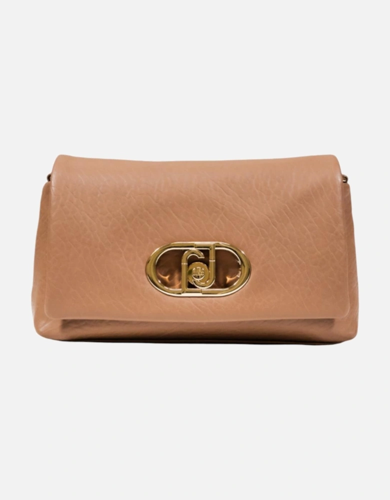 Elegant Shoulder Bag in Polyurethane Women - Beige
