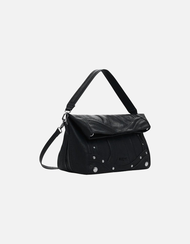 Polyurethane Structured Tote Bag Women - Black
