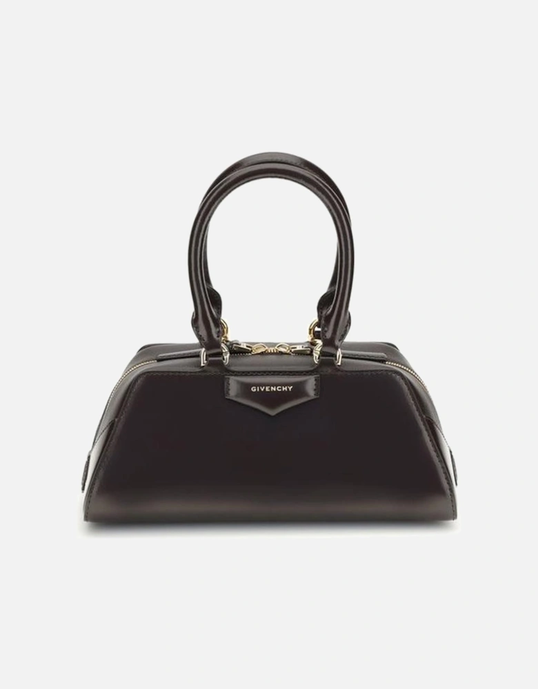 Antigona East West Mini Leather Handbag Women - Brown