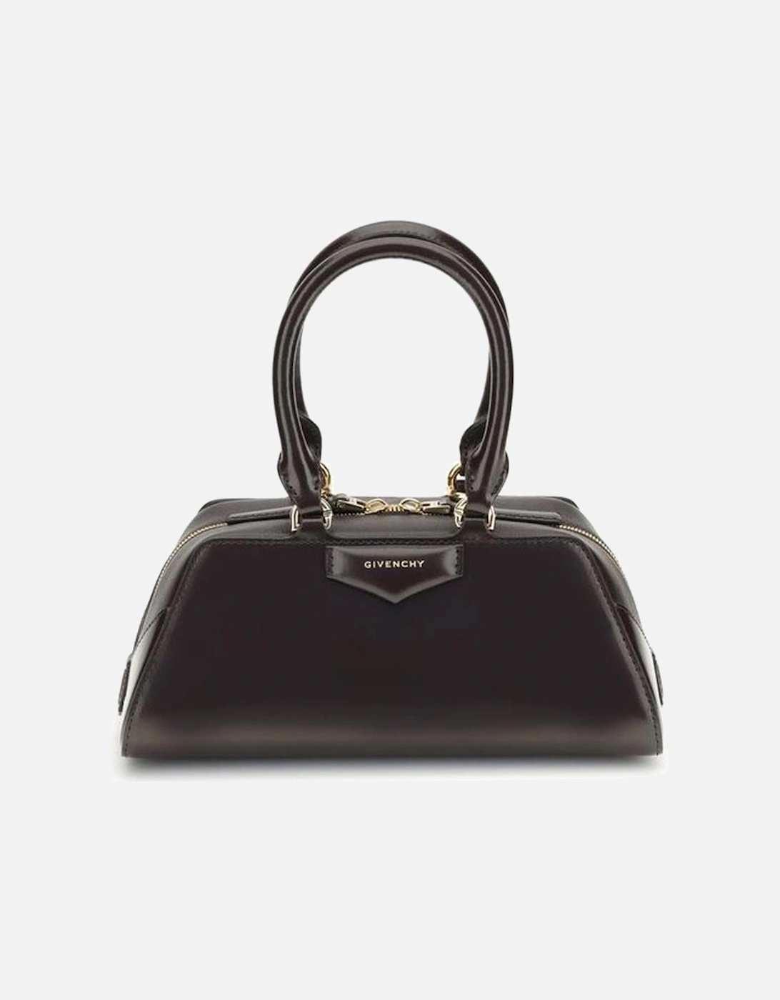 Antigona East West Mini Leather Handbag Women - Brown, 5 of 4
