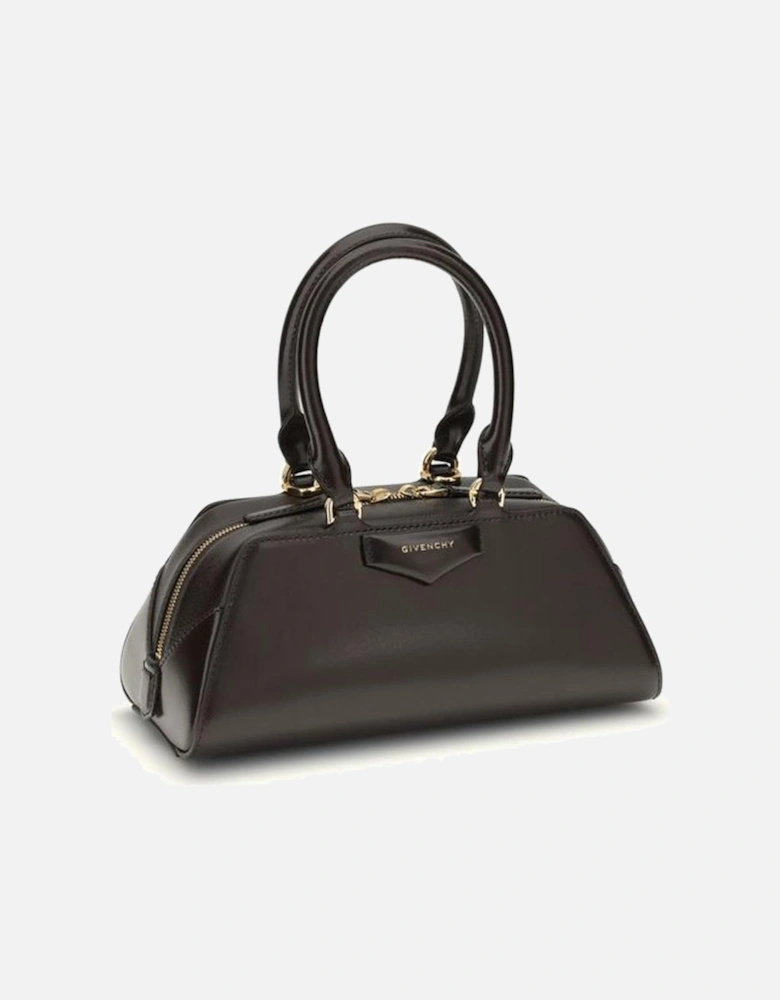 Antigona East West Mini Leather Handbag Women - Brown