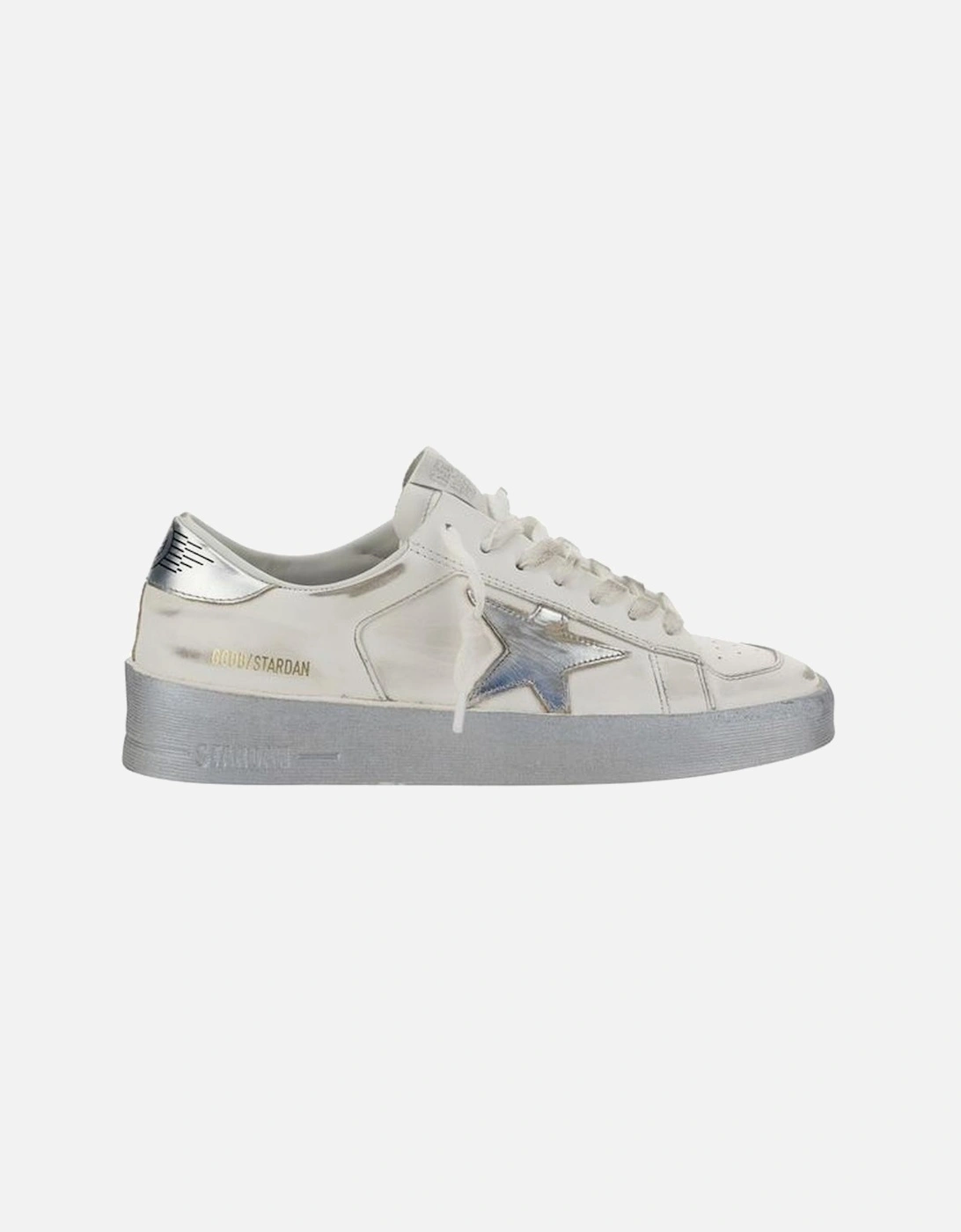 Leather Biker Jacket with Zipper Details Women - White Sneakers, 5 of 4