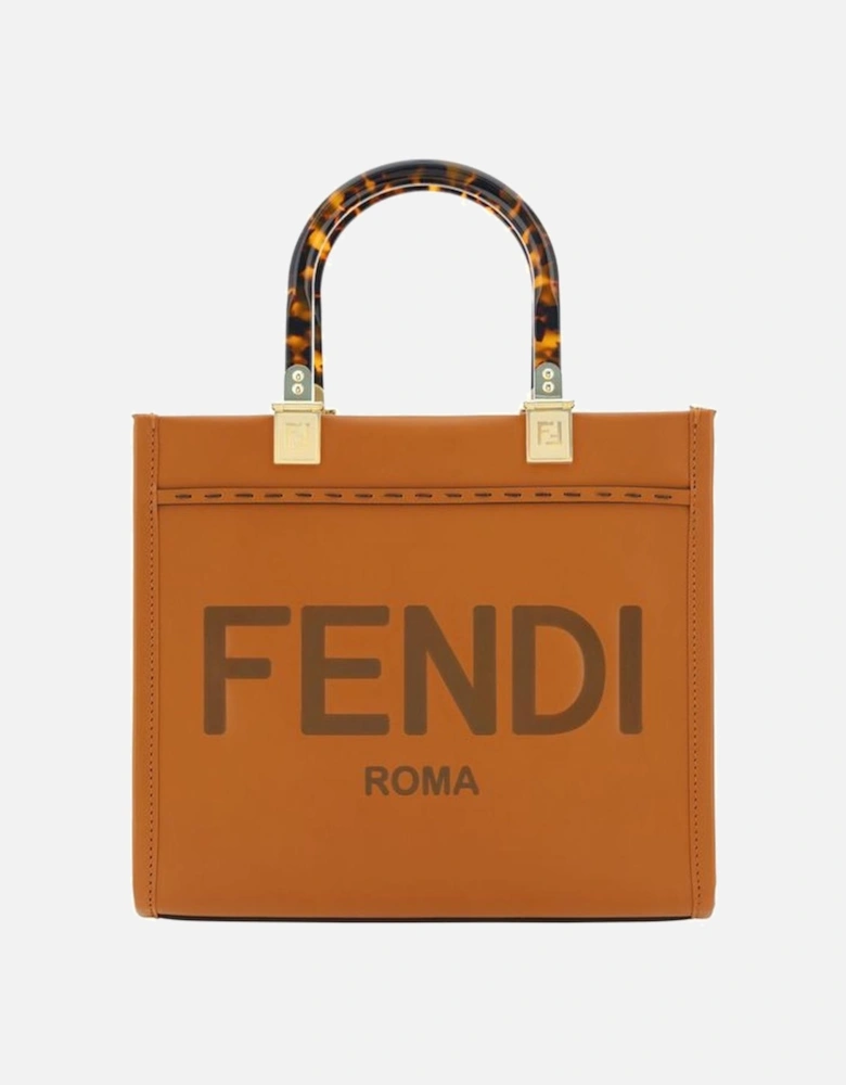 Sunshine Small Leather Shoulder Bag Women - Brown