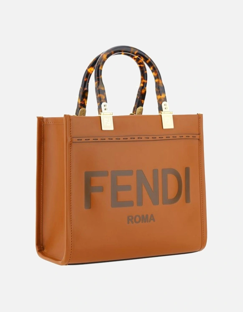 Sunshine Small Leather Shoulder Bag Women - Brown