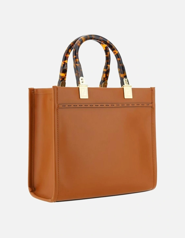 Sunshine Small Leather Shoulder Bag Women - Brown