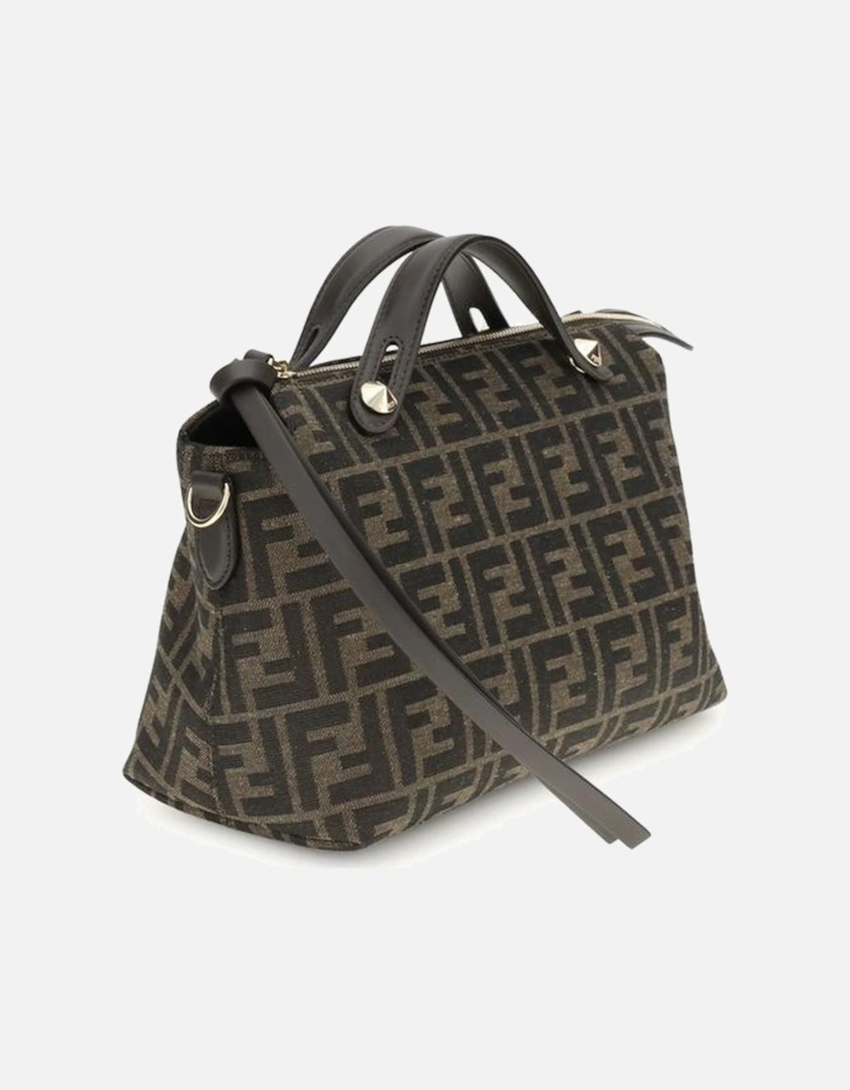 Leather Biker Jacket with Quilted Panels Women - Brown Shoulder Bags