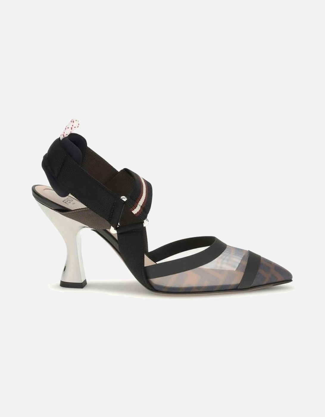 Leather High-Top Sneakers with Lace-Up Detailing Women - Black Pumps, 5 of 4