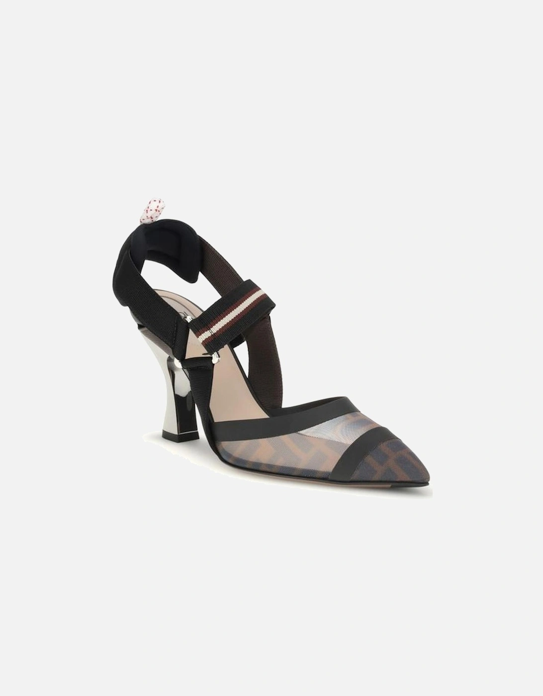 Leather High-Top Sneakers with Lace-Up Detailing Women - Black Pumps