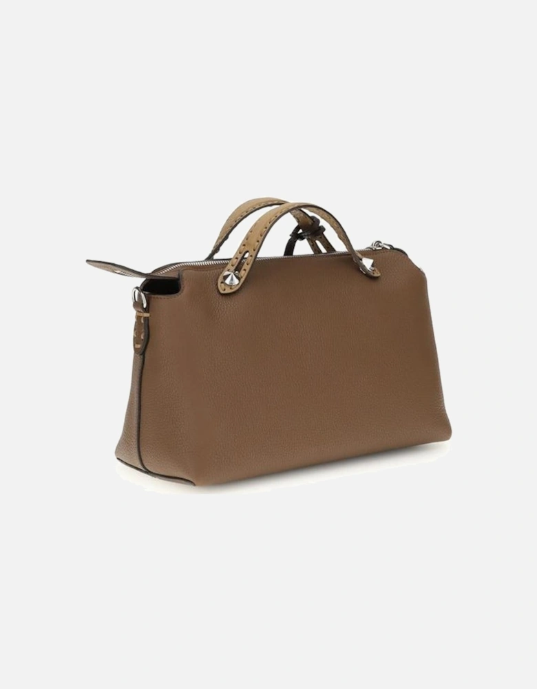Leather Quilted Chain Shoulder Bag Women - Brown