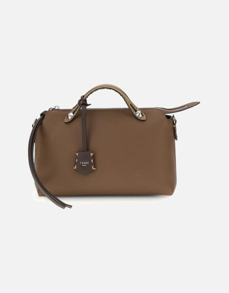 Leather Quilted Chain Shoulder Bag Women - Brown