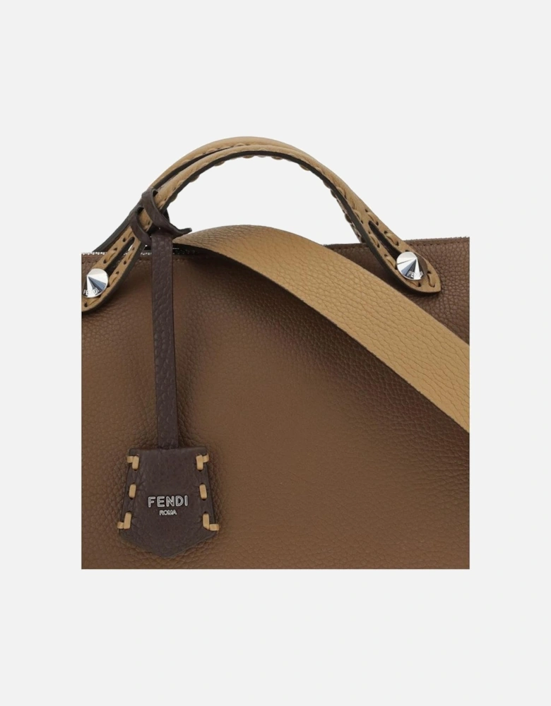 Leather Quilted Chain Shoulder Bag Women - Brown