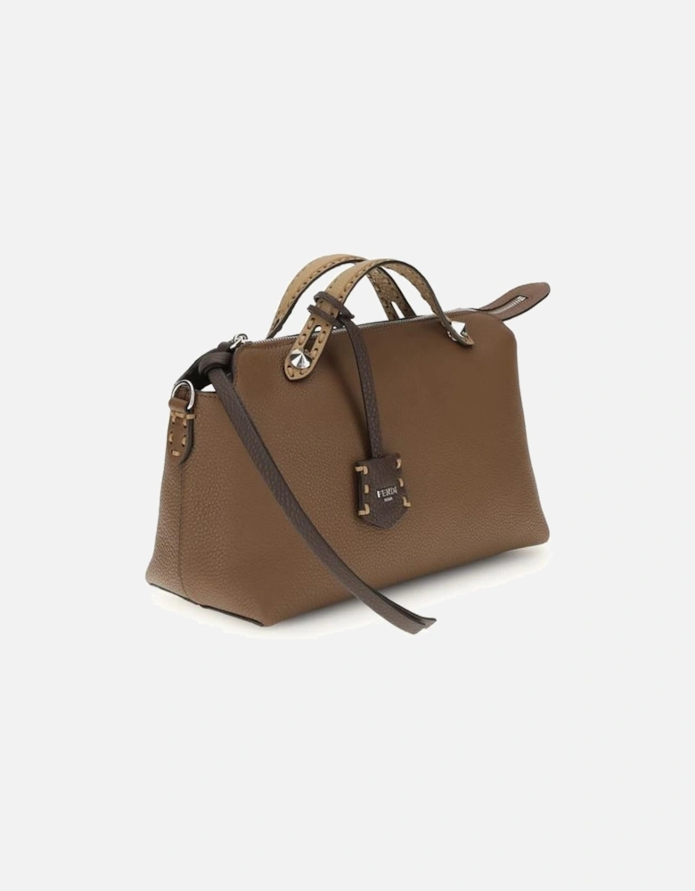 Leather Quilted Chain Shoulder Bag Women - Brown