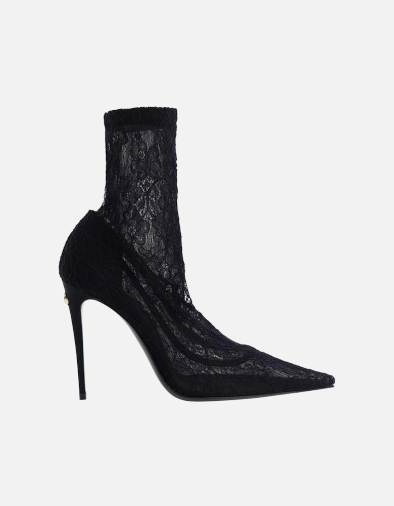 Calfskin Slingback Pumps with Stiletto Heel Women - Black