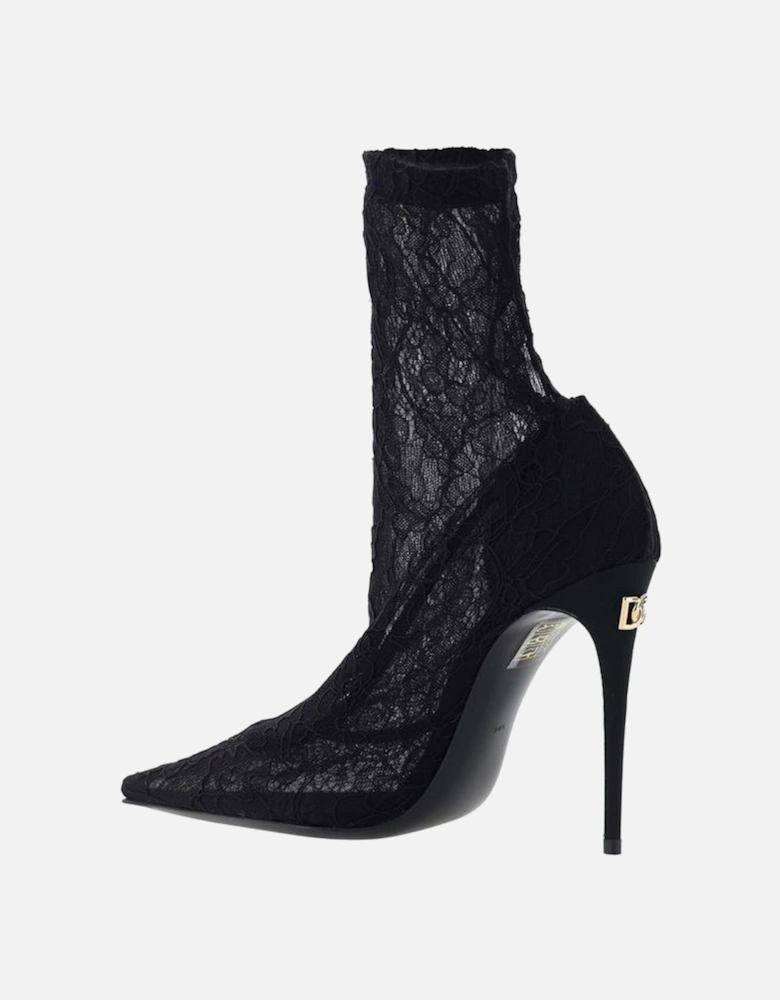 Calfskin Slingback Pumps with Stiletto Heel Women - Black