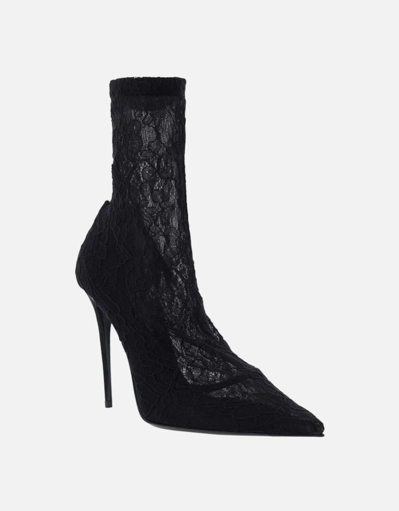 Calfskin Slingback Pumps with Stiletto Heel Women - Black