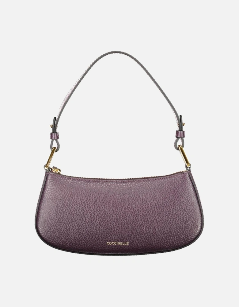 Leather Buckle Strap Ankle Boots Women - Purple Handbags