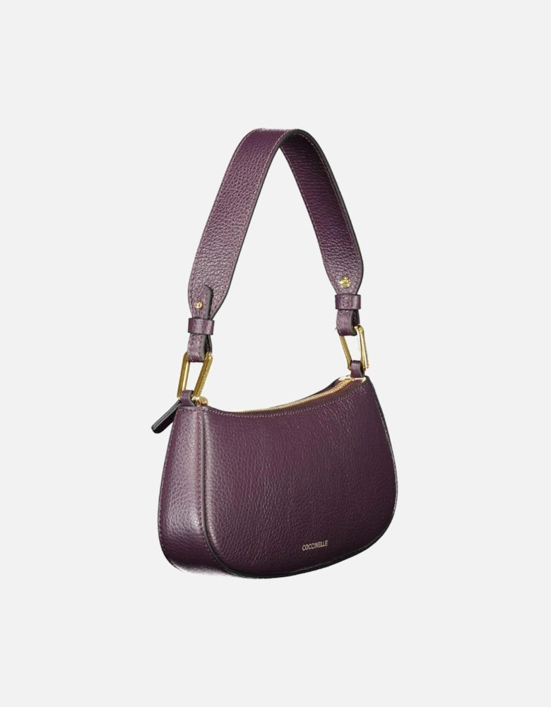 Leather Buckle Strap Ankle Boots Women - Purple Handbags