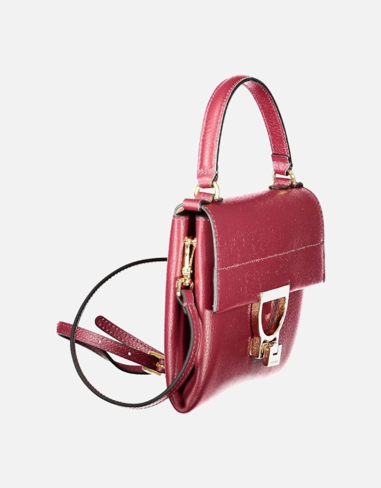 Leather Biker Jacket with Zipper Detailing Women - Purple Handbags