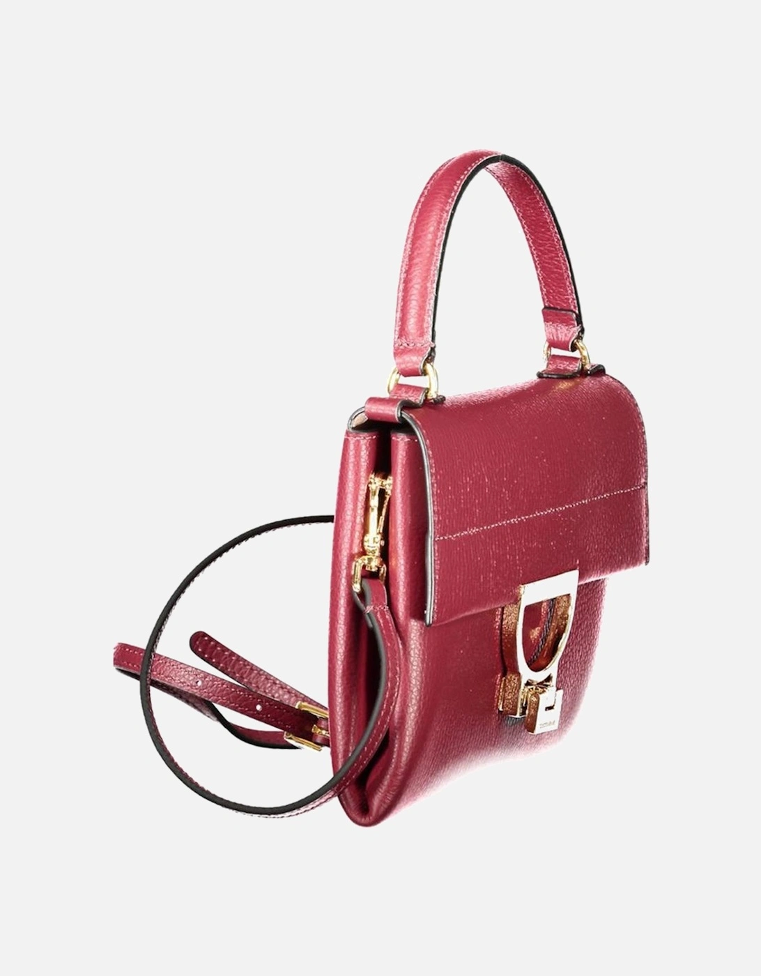 Leather Biker Jacket with Zipper Detailing Women - Purple Handbags