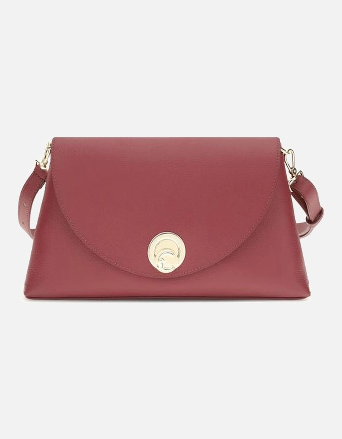 Elegant Twist Lock Shoulder Bag with Gold Details Women - Red, 5 of 4