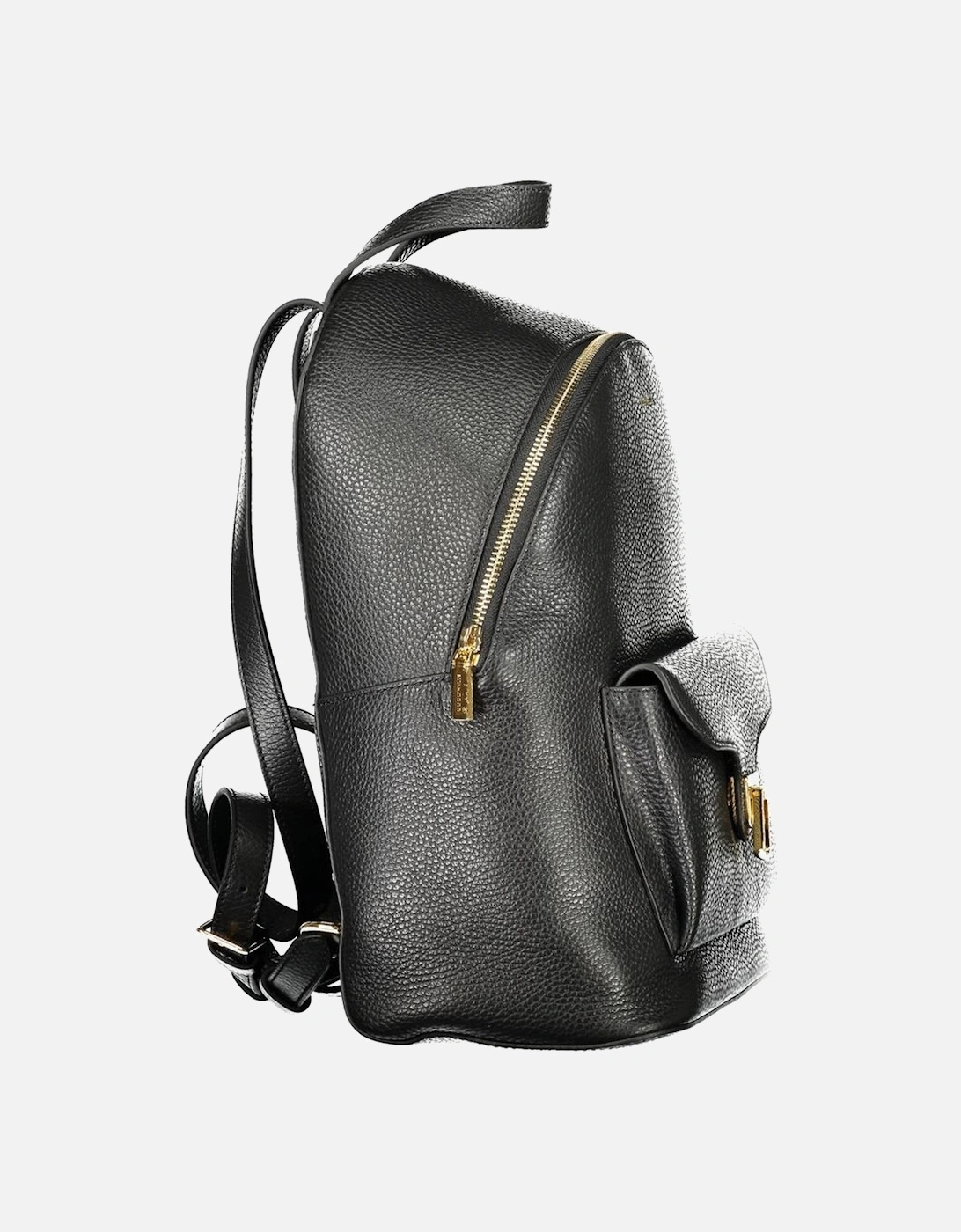 Leather Biker Jacket with Zipper Detailing Women - Black Backpacks