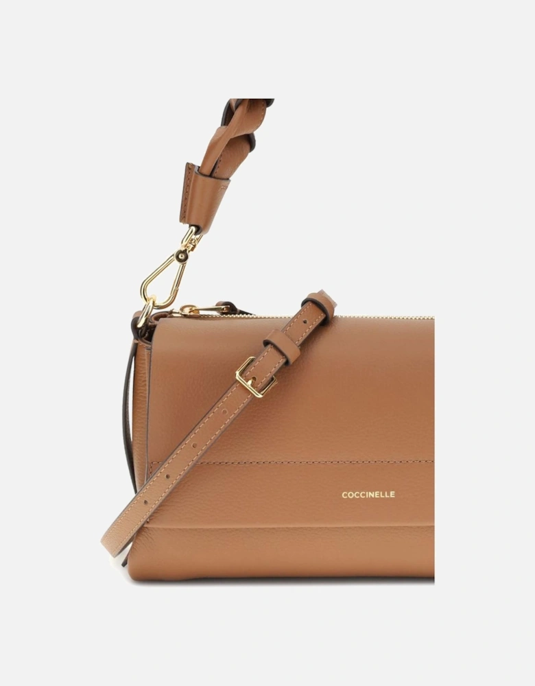 Boheme Soft Leather Shoulder Bag Women - Beige