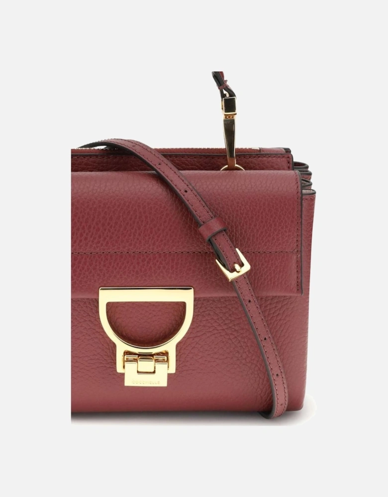 Calfskin Arlettis Handbag with Gold-Plated Closure Women - Brown