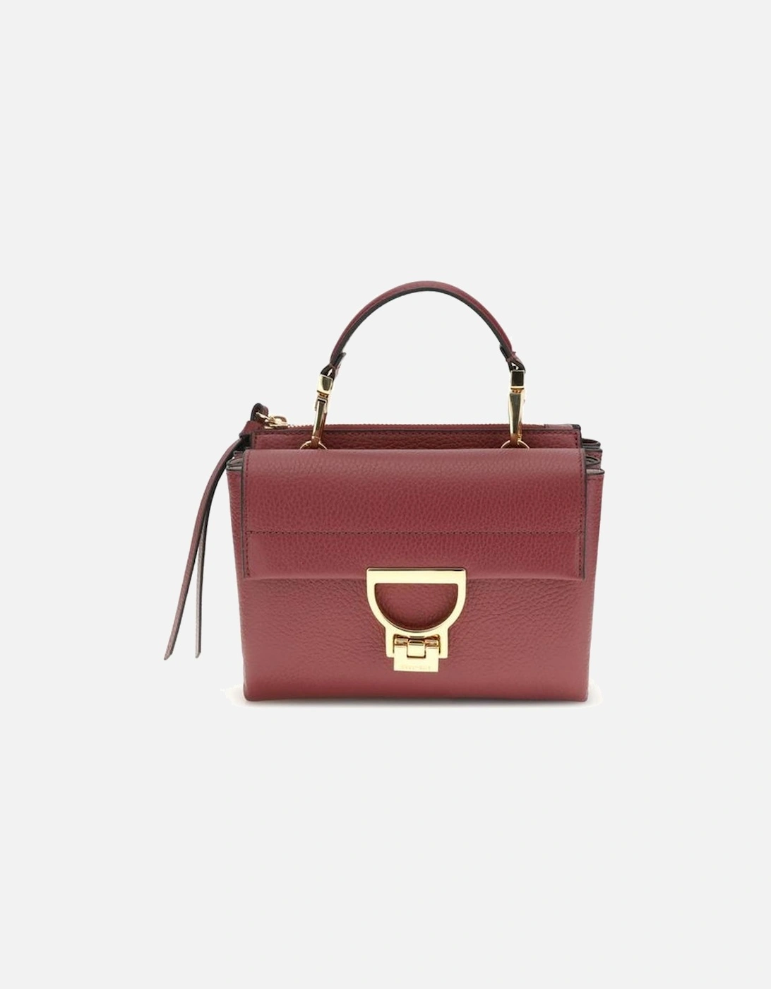 Calfskin Arlettis Handbag with Gold-Plated Closure Women - Brown, 5 of 4